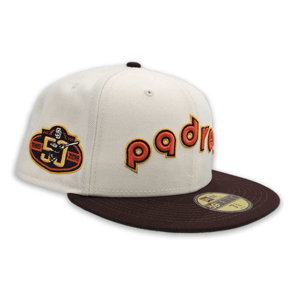 New Era San Diego Padres Cooperstown Brown Orange 59fifty Limited Edition  Fitted Cap