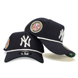 Navy Blue New York Yankees Curved Brim Green Bottom 1949 World Series Side Patch New Era 9Forty A-Frame Snapback