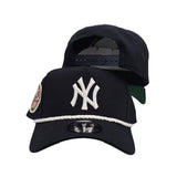 Navy Blue New York Yankees Curved Brim Green Bottom 1949 World Series Side Patch New Era 9Forty A-Frame Snapback