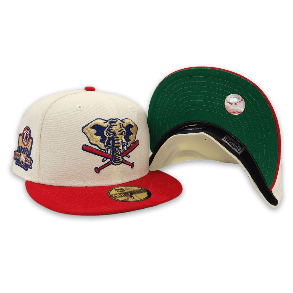 Off White Oakland Athletics 40th Anniversary Side Patch New Era Fitted 71/8