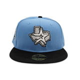 Sky Blue Houston Astros Black Visor Gray Bottom 45th Anniversary Side Patch New Era 59Fifty Fitted