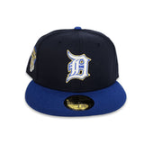 Navy Blue Detroit Tigers Royal Blue Visor Gray Bottom 2000 Tiger Side Patch New Era 59Fifty Fitted