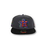 Dark Gray Houston Astros Black Visor Gray Bottom 35th Great Years Side Patch New Era 59Fifty Fitted