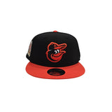 Black Baltimore Orioles Orange Visor Gray Bottom 50th Anniversary Side Patch 9Fifty Snapback