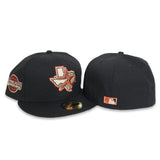 Black Houston Astros Brick Red Bottom 2005 World Series Side Patch New Era 59Fifty Fitted