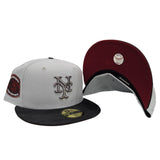 Snow Gray New York Mets Black Camo Visor Brick Red Bottom 1969 World Series Side Patch New Era 59Fifty Fitted