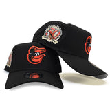 Black Baltimore Orioles Curved Brim Gray Bottom 50th Anniversary Side Patch New Era 9Forty Snapback