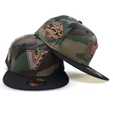 Woodland Camo Upside Down Arizona Diamondbacks Black Visor Gray Bottom 25th Anniversary Side Patch New Era 59Fifty Fitted