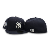 Navy Blue New York Yankees Gray Bottom 2000 World Series Side Patch New Era 59Fifty Fitted