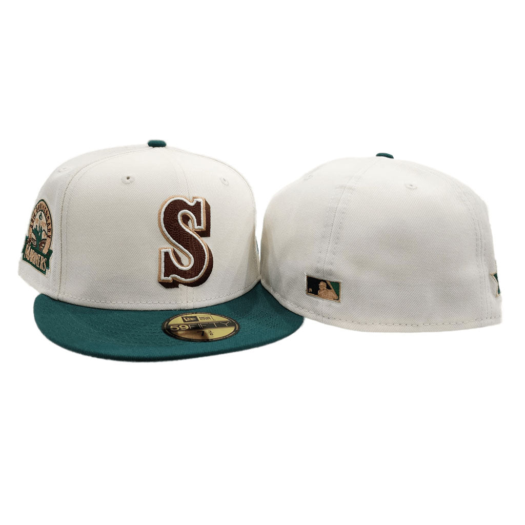 Seattle Mariners 2023 All Star Game Anniversary New Era 59FIFTY Fitted Hat (Navy Blue Royal Blue Green Under BRIM) 7 1/8