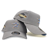 Light Gray Houston Astros Curved Brim Icy Blue Bottom 2005 World Series Side Patch New Era 9Forty Snapback