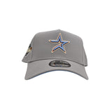 Light Gray Houston Astros Curved Brim Icy Blue Bottom 2005 World Series Side Patch New Era 9Forty Snapback