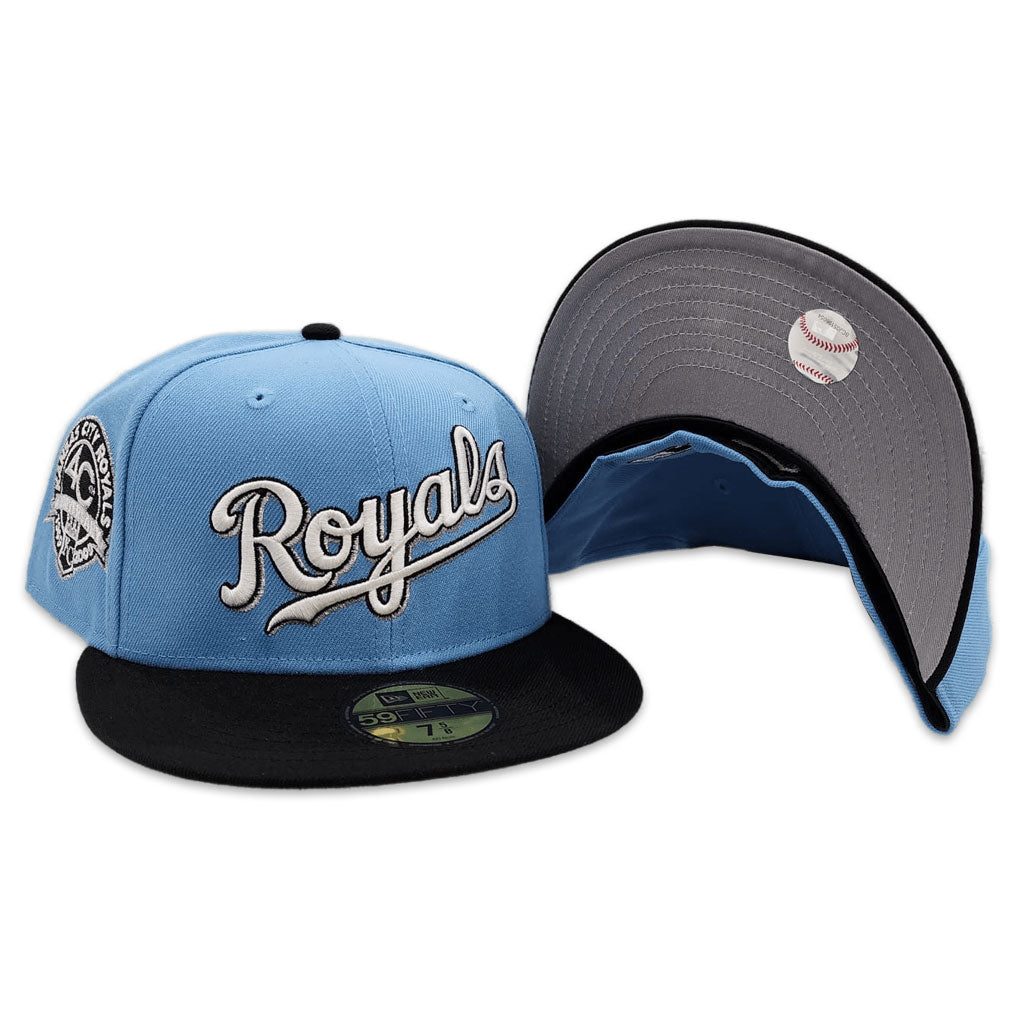 Kansas City KC Royals Hat Cap New Era 39THIRTY L/XL Crown blue