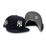 Navy Blue New York Yankees Gray Bottom 2000 World Series Side Patch New Era 59Fifty Fitted