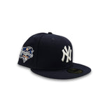 Navy Blue New York Yankees Gray Bottom 2000 World Series Side Patch New Era 59Fifty Fitted