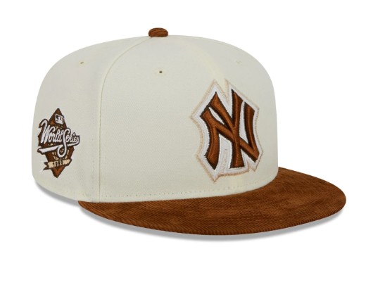 New York Knicks Off White Brown New Era Fitted Hat – Sports World 165