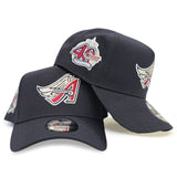 Navy Blue Los Angeles Angels Navy Blue Bottom 40th Season New Era 9Forty Snapback