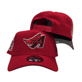 Red Los Angeles Angels Gray Bottom 50th Season New Era 9Forty Snapback