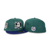 Emerald Green Anaheim Mighty Ducks Dark Royal Visor Gray Bottom 2014 Stadium Series Side Patch New Era 59Fifty Fitted