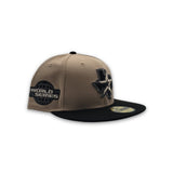 Camel Houston Astros Black Visor Pink Bottom 2005 World Series Side Patch New Era 59Fifty Fitted