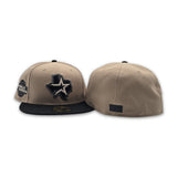 Camel Houston Astros Black Visor Pink Bottom 2005 World Series Side Patch New Era 59Fifty Fitted