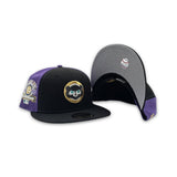 Purple/Black Chicago Cubs Black Visor Gray Bottom 1990 All Star Game Side Patch New Era 59Fifty Fitted