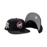 Black Stitched Chicago Cubs Gray Bottom 1990 All Star Game Side Patch New Era 59Fifty Fitted
