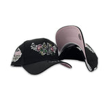 Black New York Yankees Butterfly Logo Curved Brim Pink Bottom 1999 World Series Side Patch New Era 9Forty Snapback