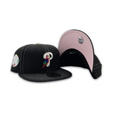 Black Philadelphia Phillies Parrot Logo Pink Bottom 100th Anniversary Side Patch New Era Fitted