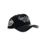Black New York Yankees Butterfly Logo Curved Brim Pink Bottom 1999 World Series Side Patch New Era 9Forty Snapback