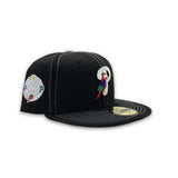 Black Philadelphia Phillies Parrot Logo Pink Bottom 100th Anniversary Side Patch New Era Fitted
