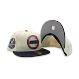 Off White Houston Rockets Navy Blue Visor Gray Bottom 2x Finals Champions New Era 59Fifty Fitted
