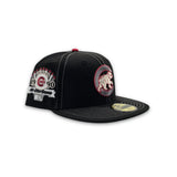 Black Stitched Chicago Cubs Gray Bottom 1990 All Star Game Side Patch New Era 59Fifty Fitted