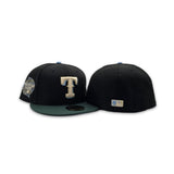 Black Texas Rangers Dark Green Visor Gray Bottom 2024 All Star Game Side Patch New Era 59Fifty Fitted