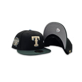 Black Texas Rangers Dark Green Visor Gray Bottom 2024 All Star Game Side Patch New Era 59Fifty Fitted