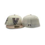 Off White Arizona Diamondbacks Camel Visor Gray Bottom 1998 Inaugural Season Side Patch New Era 59Fifty Fitted