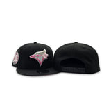 Black Toronto Blue Jays Pink Bottom 30th Anniversary Side Patch New Era 9Fifty Snapback
