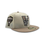 Off White Arizona Diamondbacks Camel Visor Gray Bottom 1998 Inaugural Season Side Patch New Era 59Fifty Fitted