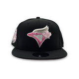 Black Toronto Blue Jays Pink Bottom 30th Anniversary Side Patch New Era 9Fifty Snapback