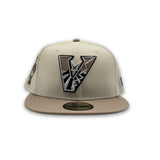 Off White Arizona Diamondbacks Camel Visor Gray Bottom 1998 Inaugural Season Side Patch New Era 59Fifty Fitted