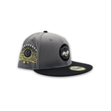 Storm Gray Chicago Cubs Black Visor Gray Bottom 1990 All Star Game Side Patch New Era 59Fifty Fitted