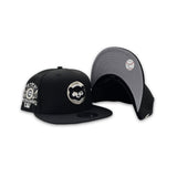 Black Chicago Cubs Gray Bottom 1990 All Star Game Side Patch New Era 9Fifty Snapback