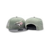 Everest Green Toronto Blue Jays Gray Visor Pink Bottom 30th Anniversary Side Patch New Era 9Fifty Snapback