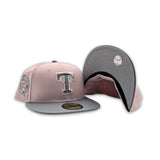 Pink Rouge Texas Rangers Dark Gray Visor Gray Bottom 2024 All Star Game Side Patch New Era 59Fifty Fitted