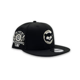 Black Chicago Cubs Gray Bottom 1990 All Star Game Side Patch New Era 9Fifty Snapback