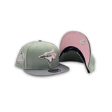 Everest Green Toronto Blue Jays Gray Visor Pink Bottom 30th Anniversary Side Patch New Era 9Fifty Snapback