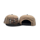 Camel Los Angeles Angels Cupid Logo Black Visor Gray Bottom 40th Anniversary Side Patch 9Fifty New Era Snapback