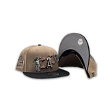 Camel Los Angeles Angels Cupid Logo Black Visor Gray Bottom 40th Anniversary Side Patch 9Fifty New Era Snapback