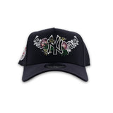 Navy Blue New York Yankees Butterfly Logo Curved Brim Gray Bottom 1949 World Series Side Patch New Era 9Forty Snapback