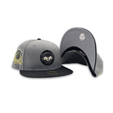 Storm Gray Chicago Cubs Black Visor Gray Bottom 1990 All Star Game Side Patch New Era 59Fifty Fitted